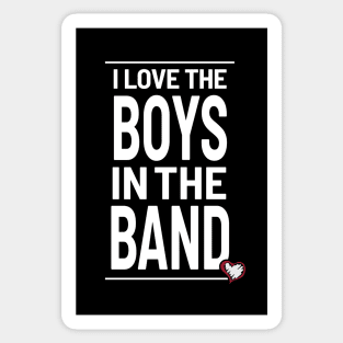 I love the boys in the band - heart Sticker